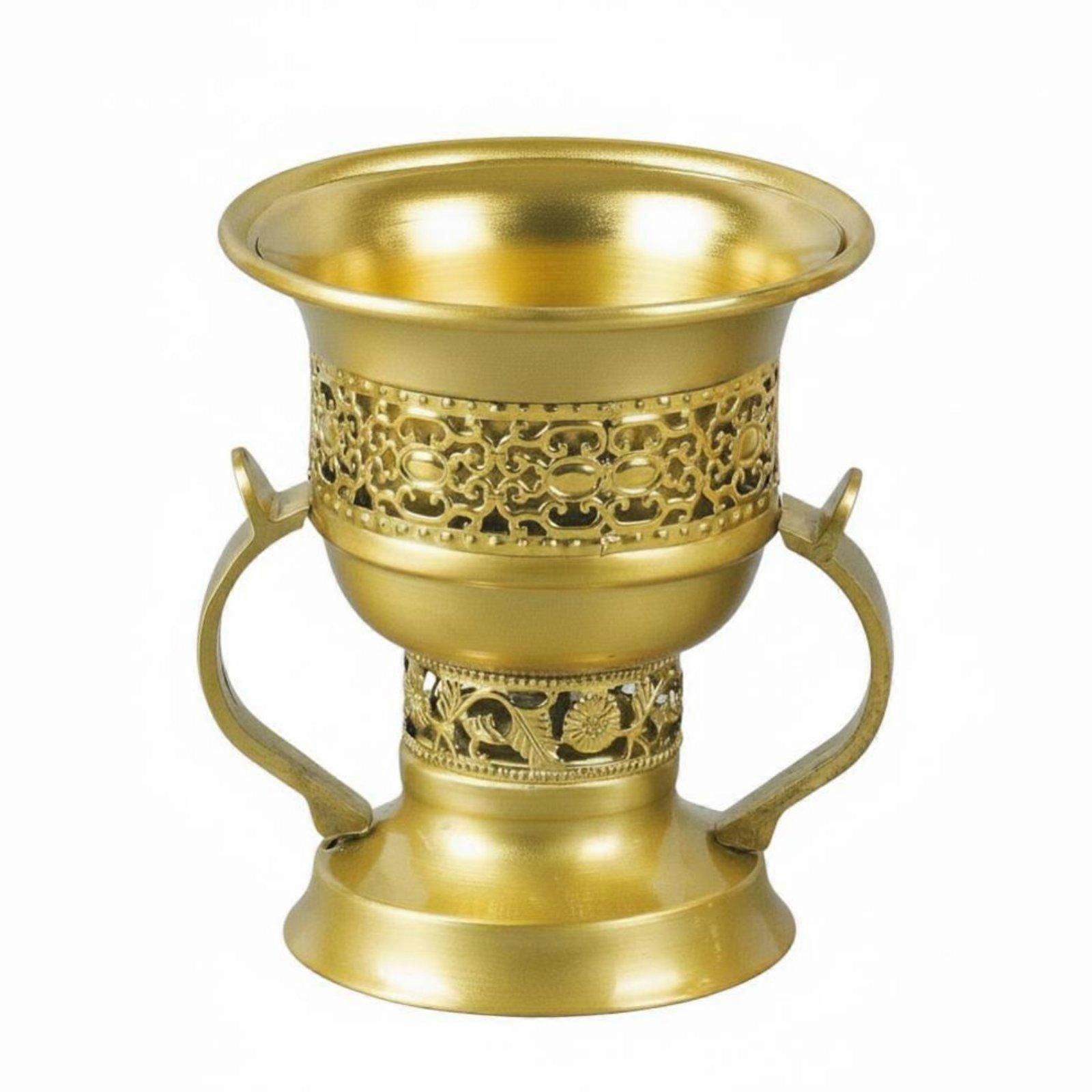 Electroplated Alloy Incense Burner, Middle Eastern, Arabic, Decorative, Sturdy