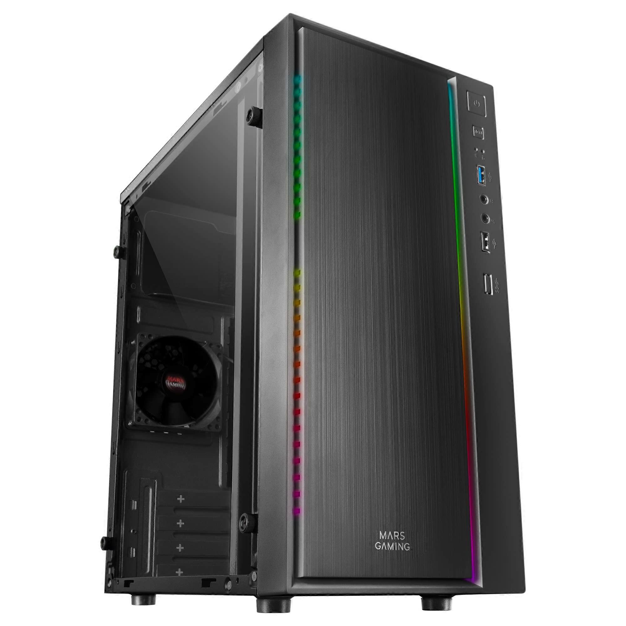 PC behuizing Micro ATX, compact, 16 ARGB modi, ventilator 8cm