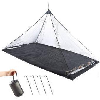Campingtent, muggennet, met ritssluiting, 220 x 120 x 100 cm