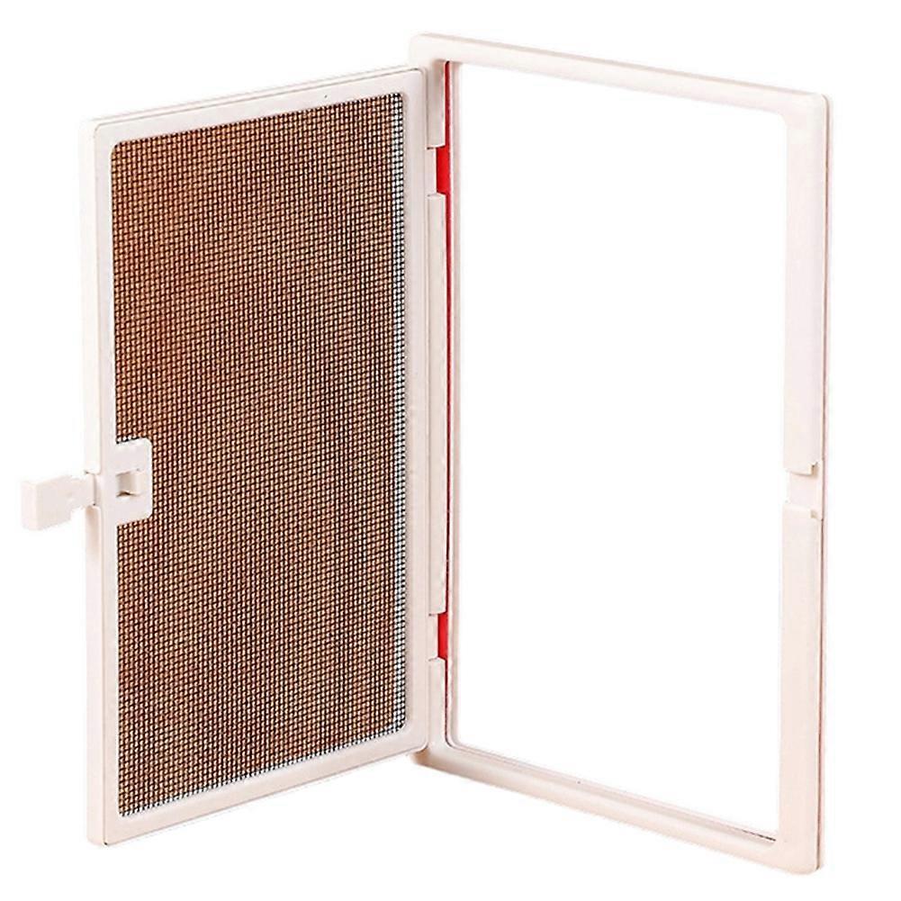 Window Screen with Small Window, Enhanced Wind Resistance, Easy Installation White