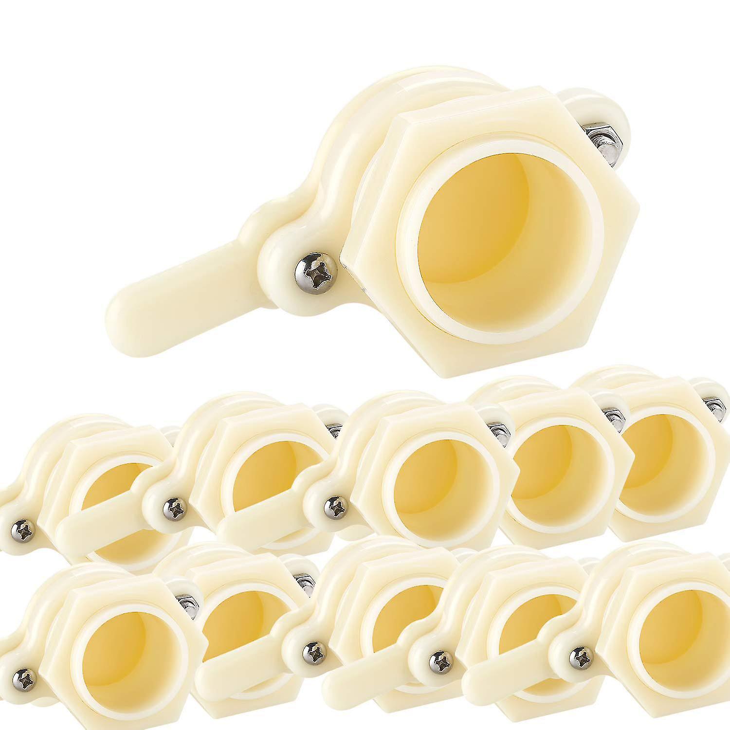 10 Pcs Nylon Heavy Duty Gate Valve With Wing Nut Bee Tool Use On Pails And Some Extractors