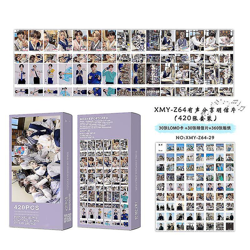 لانبينا 420pcs/kpop بانغتانغ بوي بطاقة الألبوم الكورية مجموعة الشباب لومو ملصق بطاقة مجموعة طباعة صورة مروحة هدية