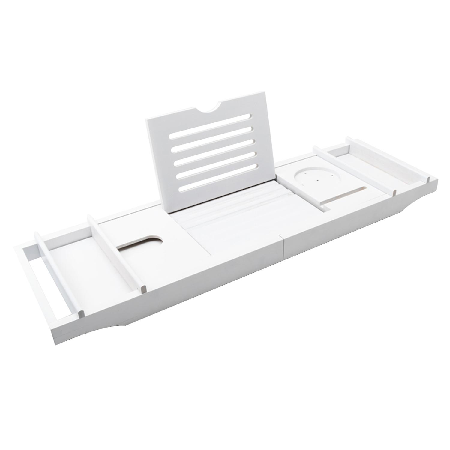 Bathtub  Tray Adjustable Bamboo Spa Bathtub Organizer