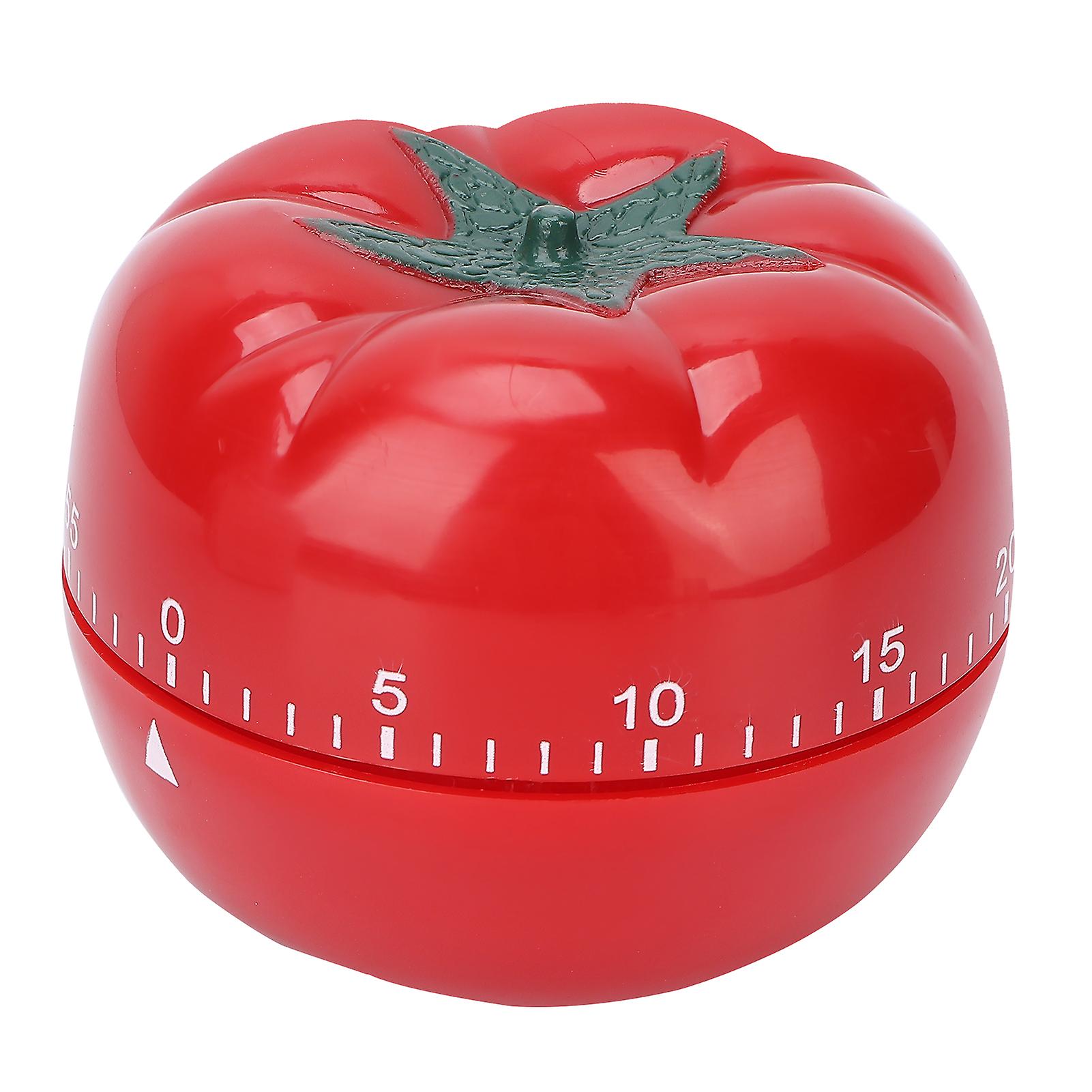 Tomato Shaped Mechanical Wind Up Timer Home Beauty Salon Rotating Count Down Timer