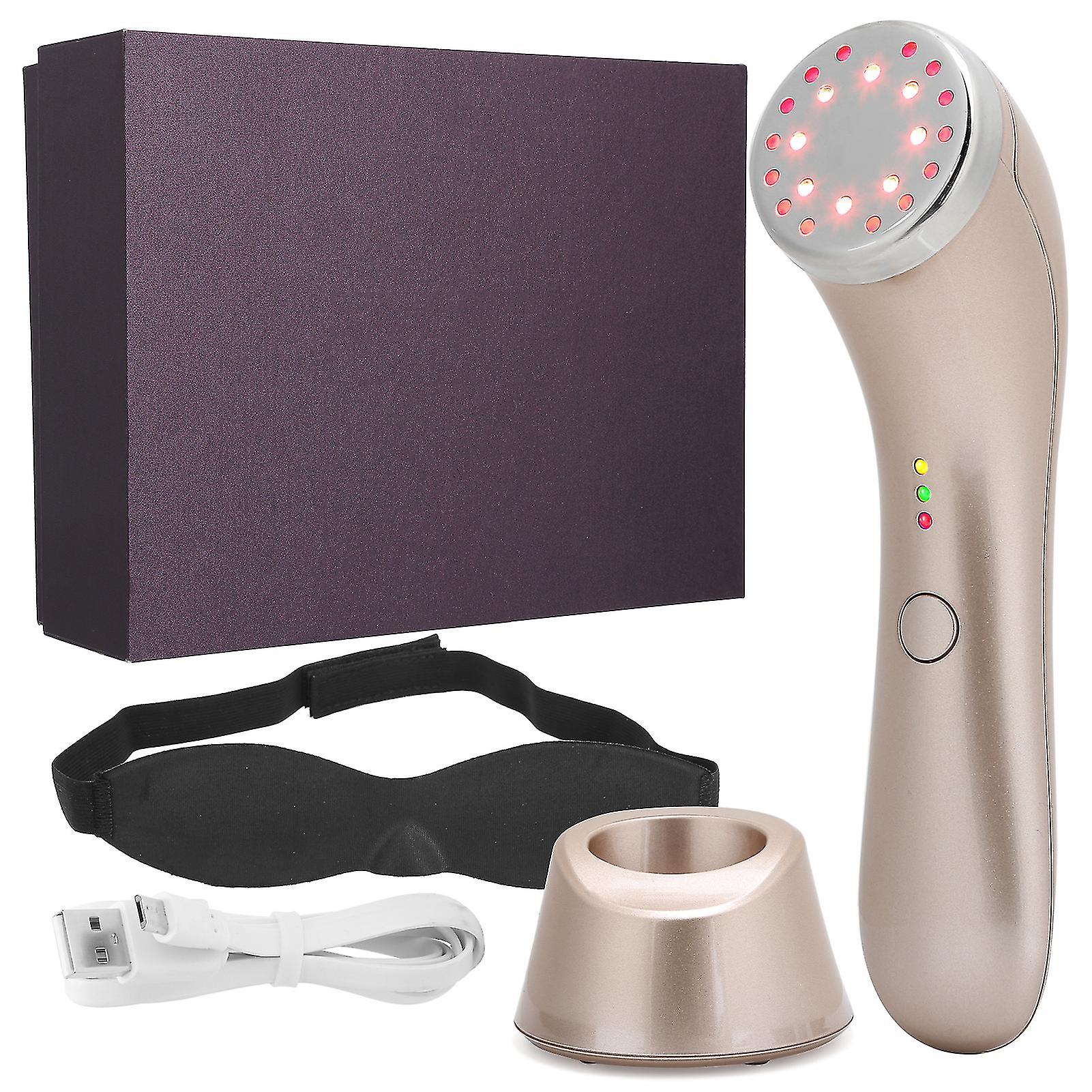 3In1 Skin Rejuevenation Machine 42 Warm Massage Led Far Infrared Red Light Machine (champaign Gold)