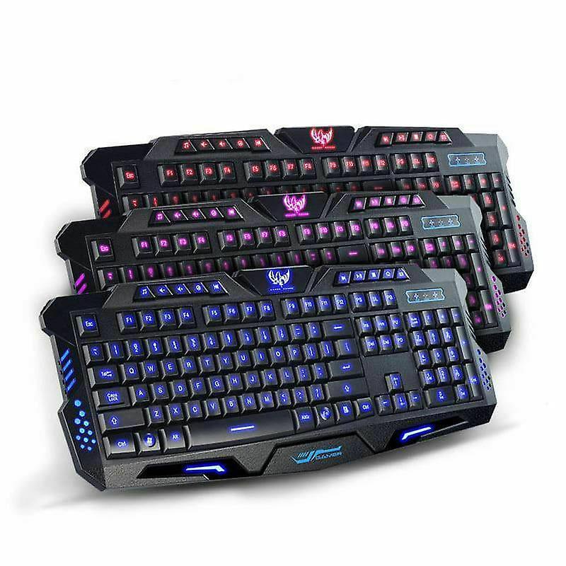 Usb Gaming Keyboards Led Backlit 3 Colors Backlight Illuminated