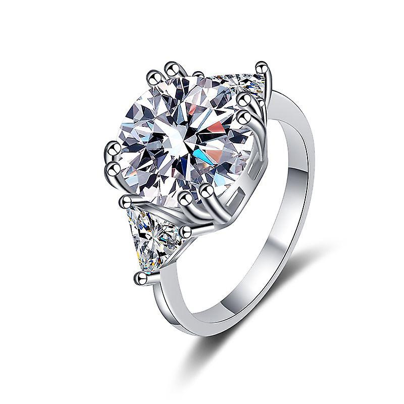 S925 Sterling Silver Moissanite Ring