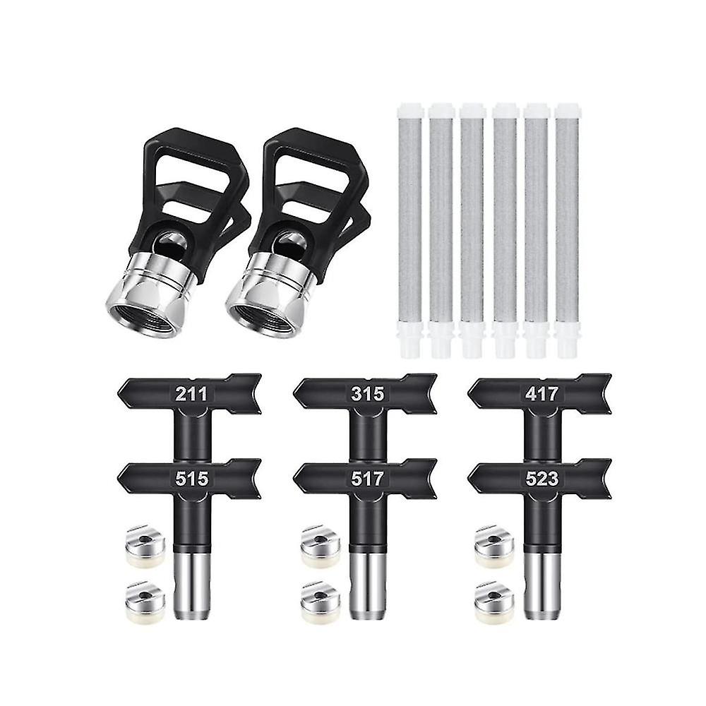 14pcs Spray Tips, Reversible Airless Paint Sprayer Tips With Airless Spray Nozzles Tip For Airless