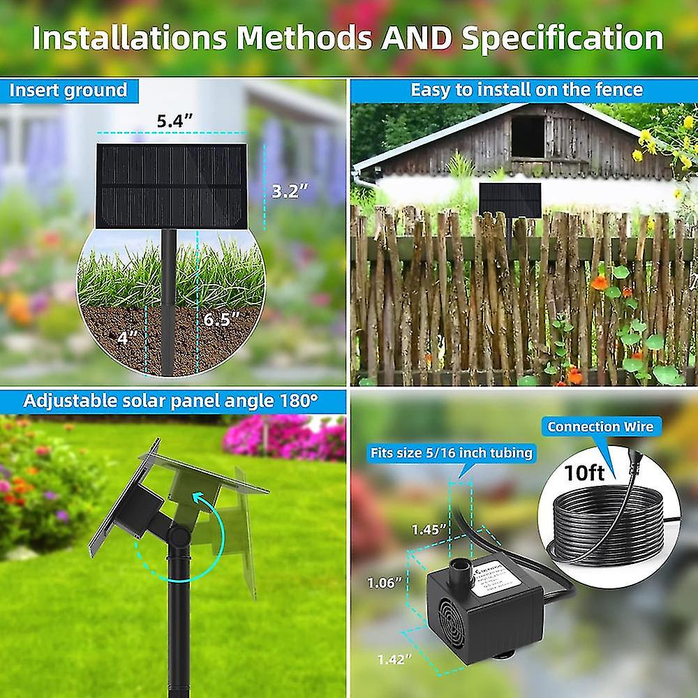 Solar Fountain Water Pump Kit Solar Powered Water Fountain With Stake