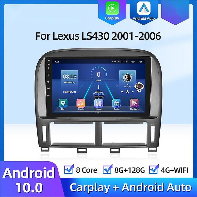 4G Android 12 2din Car Radio For Lexus LS430 2001-2006 Multimedia Video Player Carplay Navigation