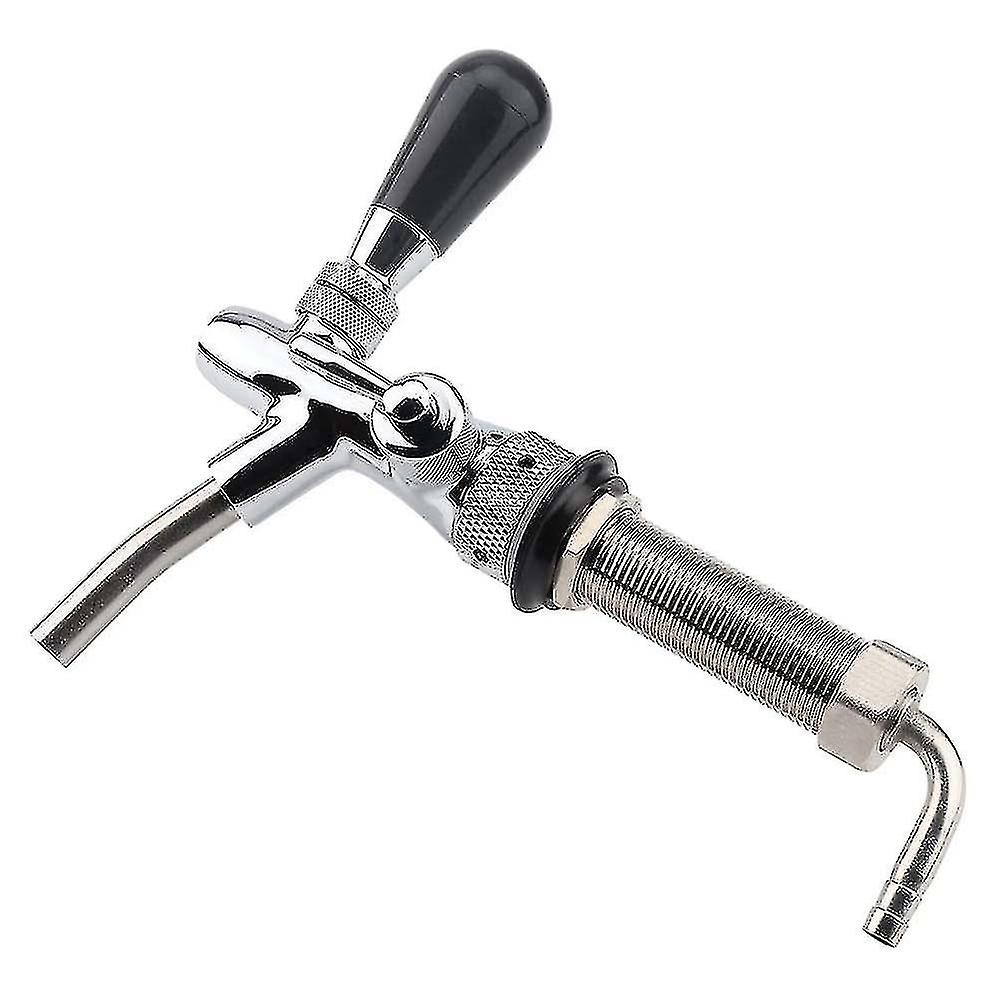 Adjustable Draft Beer Faucet Chrome Plating With 4 Inch