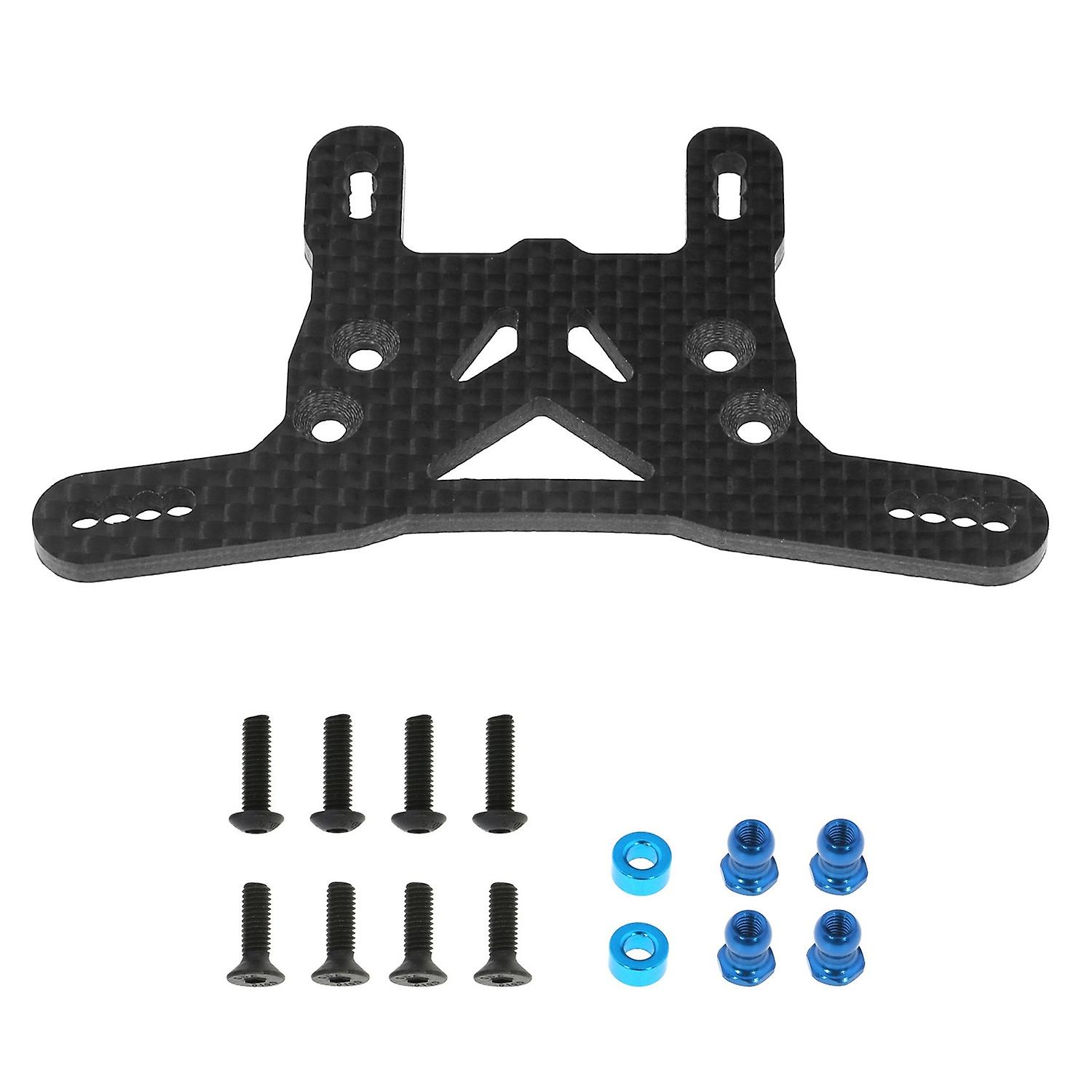 Carbon Fiber Front Suspension Bracket Butterfly Rack OP Upgrade Replacement for Tamiya XV02 58707 1/