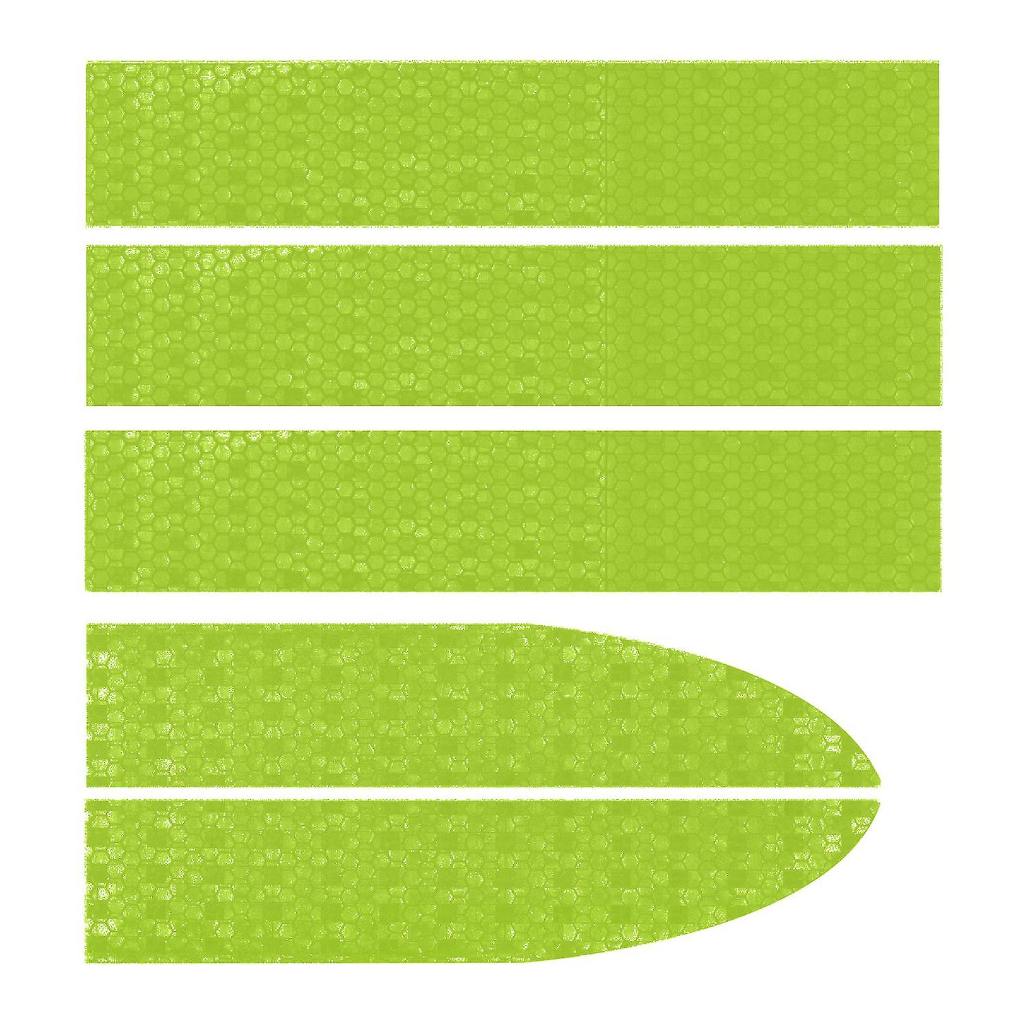 5Pcs/Set Reflective Sticker Stylish Protective Waterproof Car Body Reflective Tape compatible Vehicl