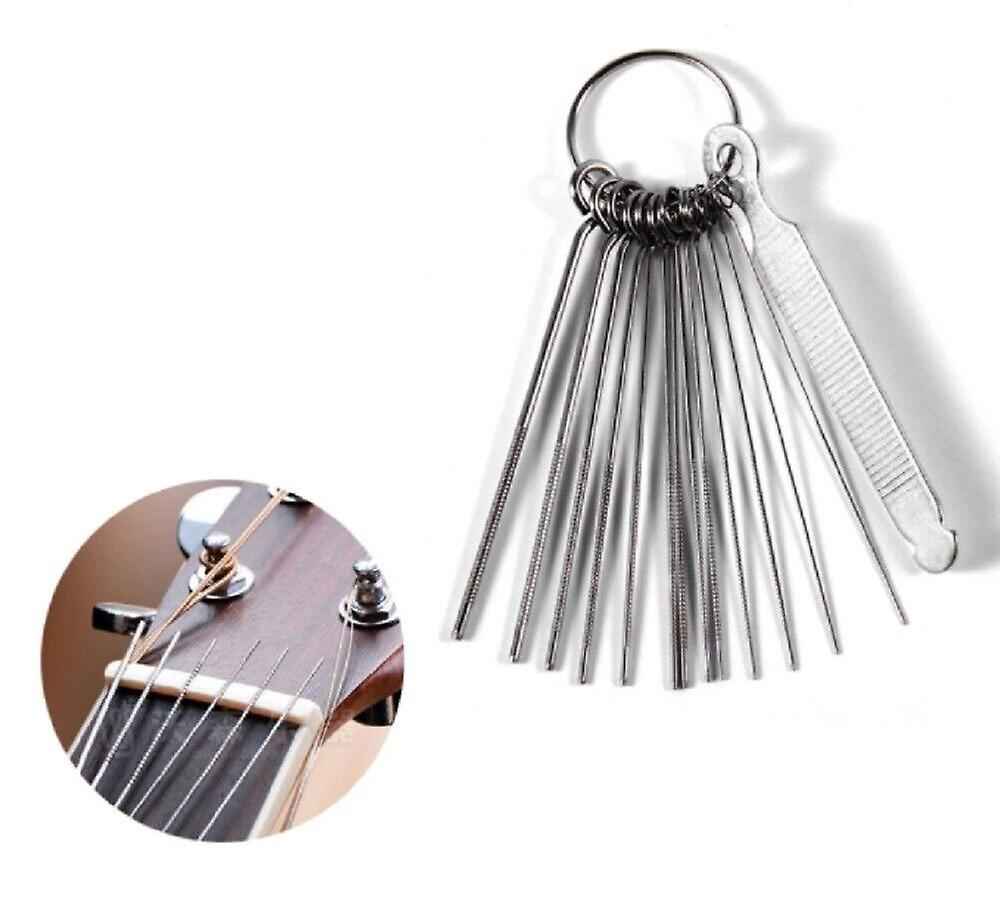 Guitar Nut Slotting File Kit Saw Rod Slot Filing Luthier DIY Replace Repair Tool