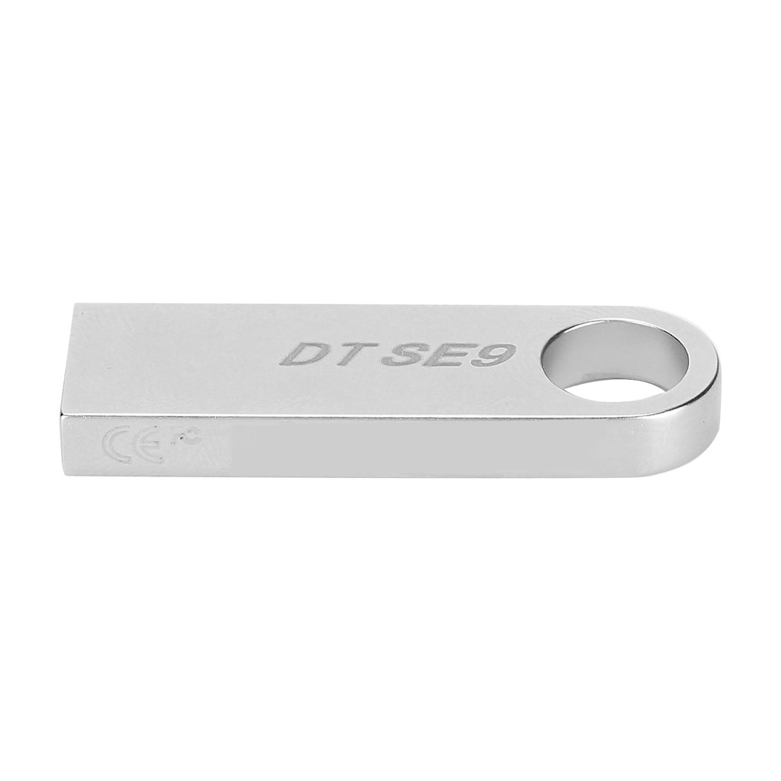 8GB USB 2.0 Metal Flash Drive Waterproof Portable Memory Stick for Data Storage