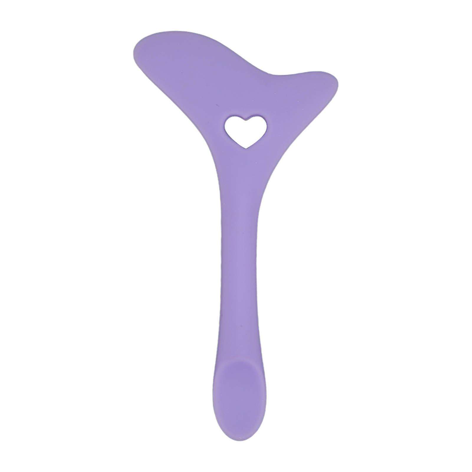 Eyeliner Aid Reusable Silicone Eye Makeup Tool with Cream Applicator for Eye Shadow Mascara Drawing Purple