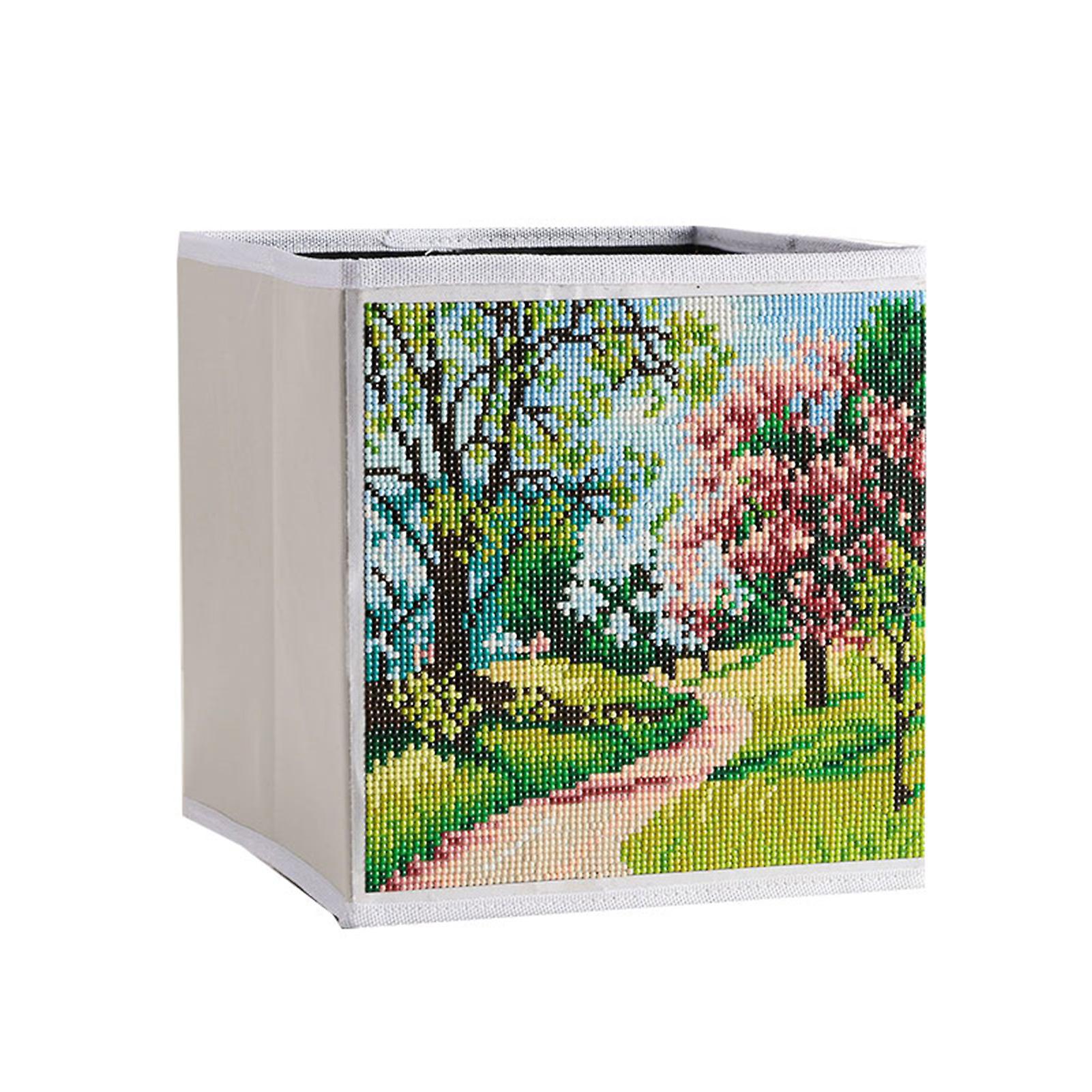 5D DIY Diamond Painting Kit Painting Storage Box with Pen Tool Resin Diamond for Home Decorations