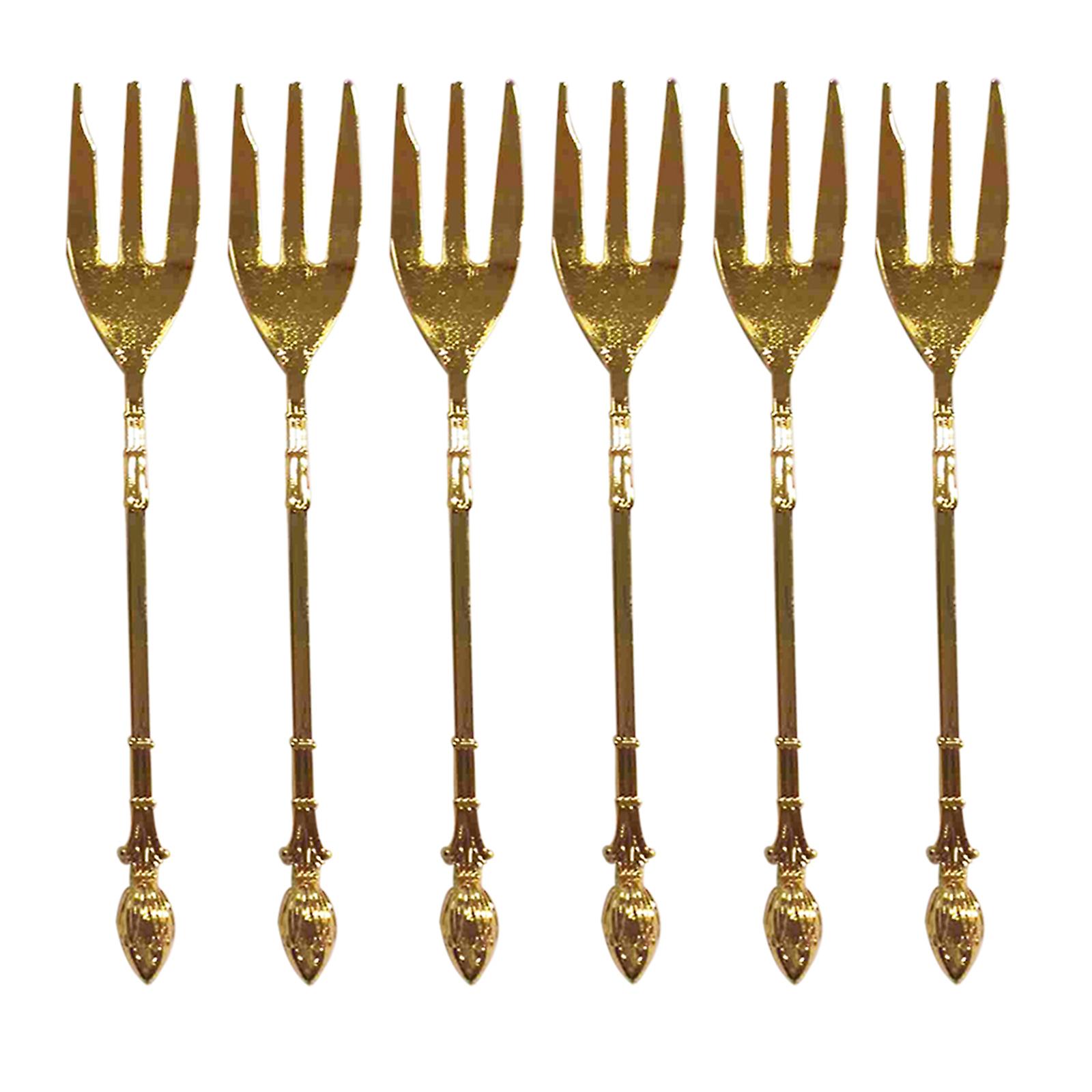 Creative Swan Shape Storage Rack with 6 Forks/ Spoon Coffee Dessert Dinnerware Set for Fruit