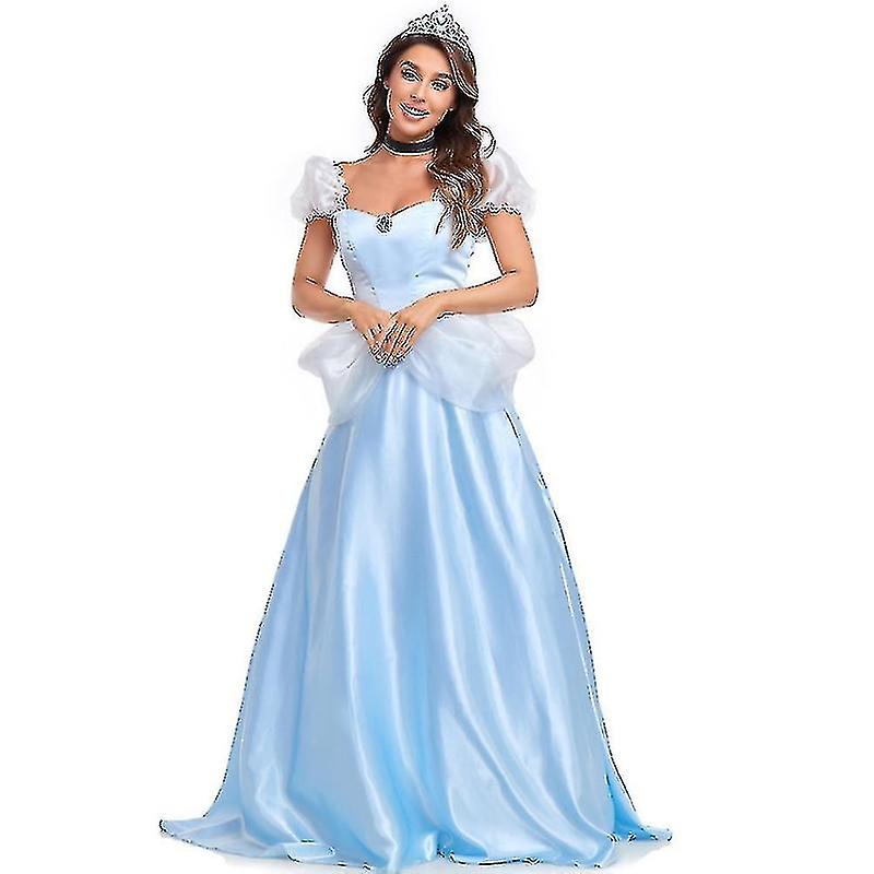 thumbnail image 3 of FeiKong Nuevo disfraz de princesa Cenicienta para adultos de Halloween, disfraz de discoteca Dsstage, disfraz de actuación, 3 of 5