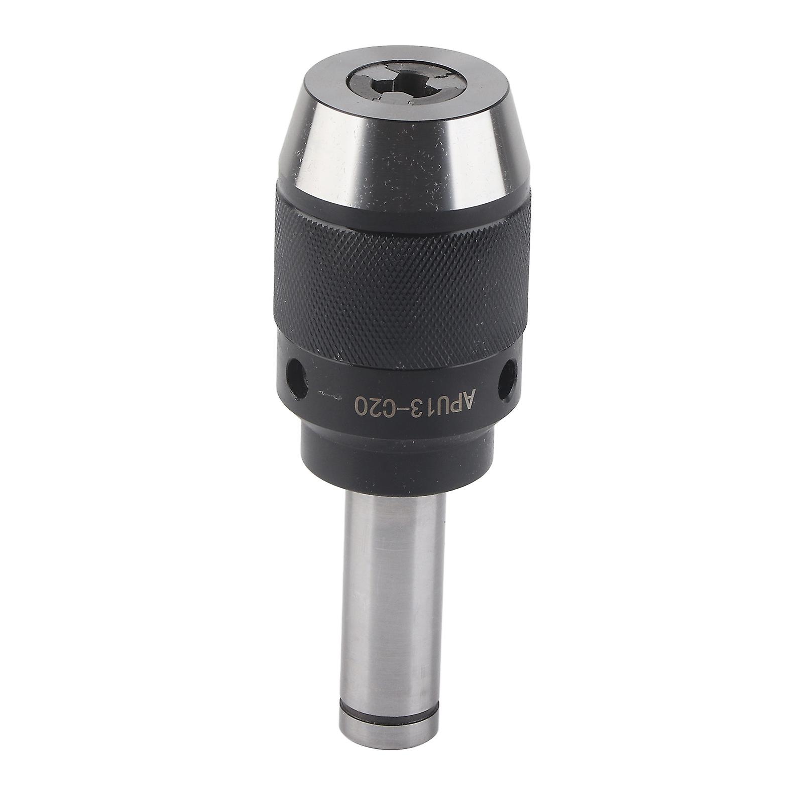 APU13-C20 high carbon integrated drill chuck with 20 mm straight shank and 13 mm maximum clamping drill bit