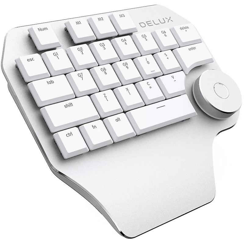 Single-Hand Keyboard, Colour: Silver Silver