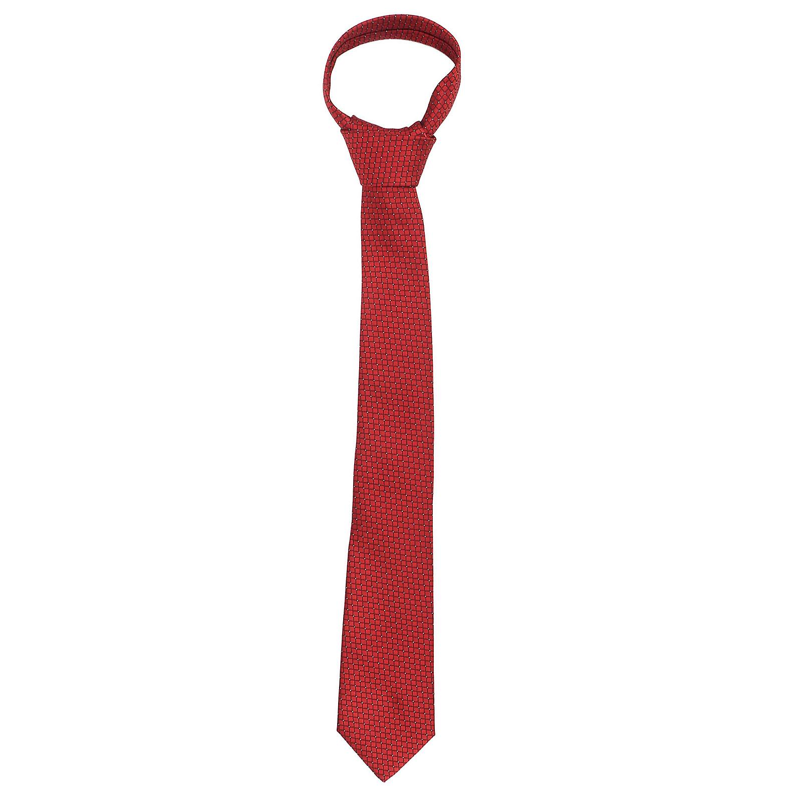 Business Casual Plaid Necktie - Polyester Silk with Point Design for Conferences, 146cm x 8cm, TG-03
