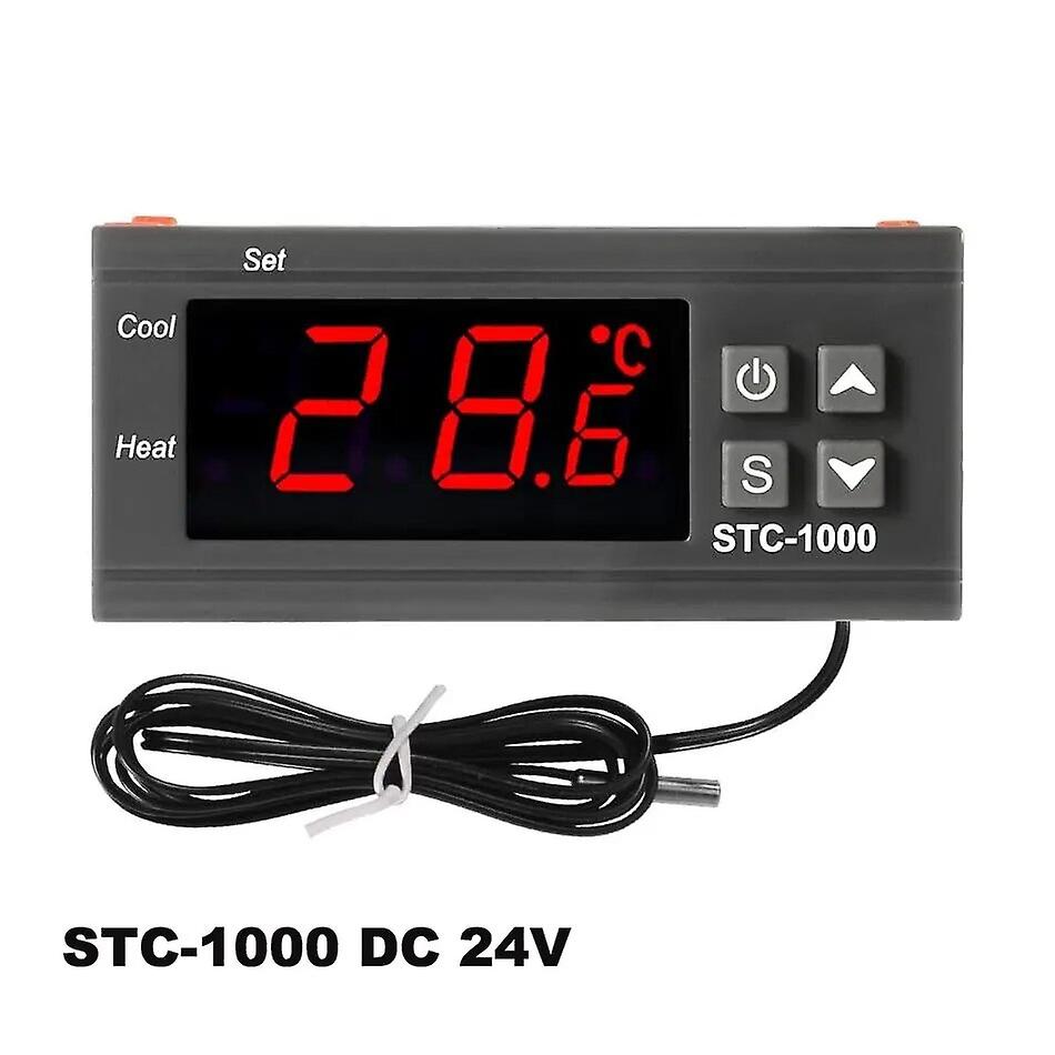 STC-1000 Digital LED Temperature Controller Heating Cooling Centigrade Thermostat 2 Relays Output with NTC Sensor Probe 12v 24v