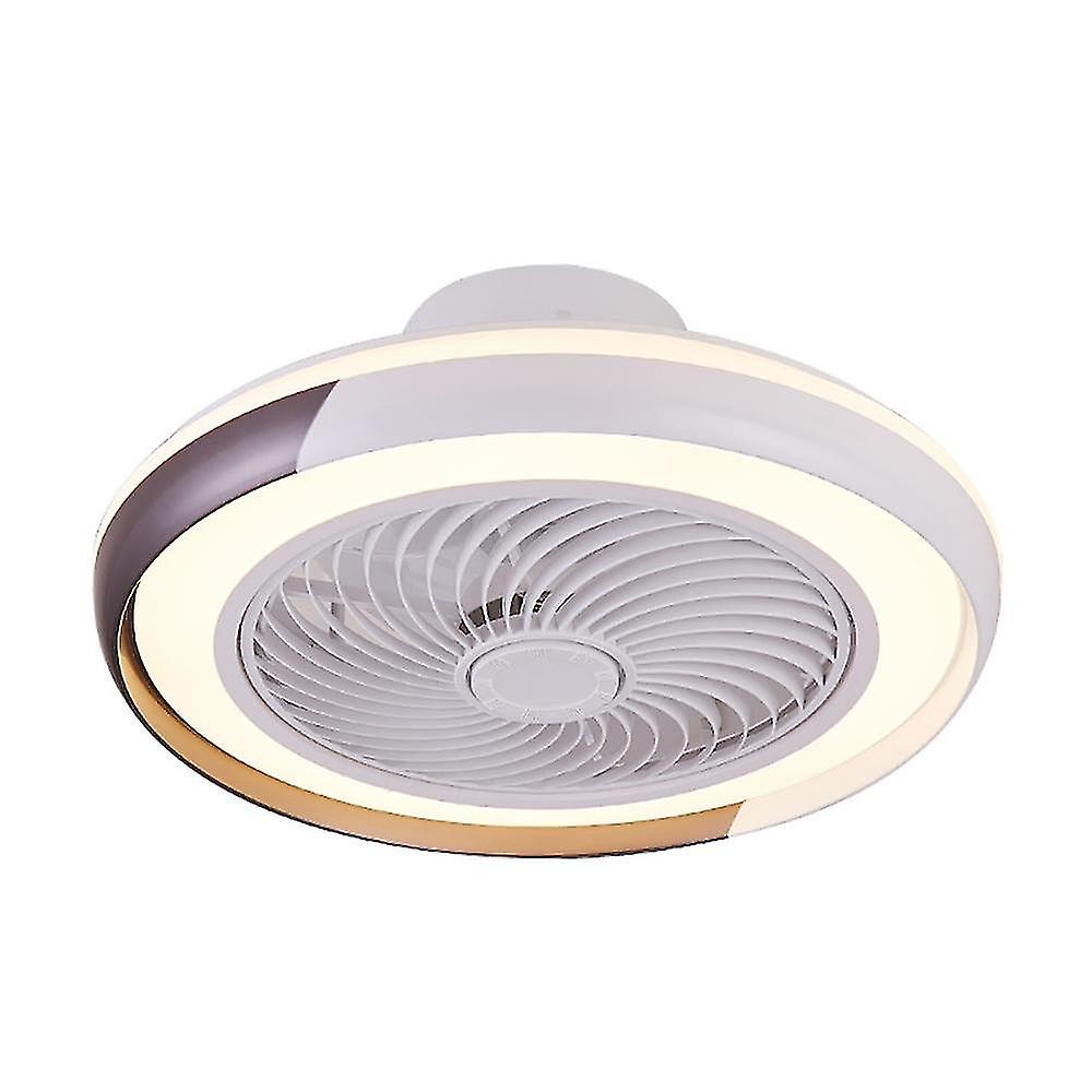 50Cm Ceiling Fan Light, 220v Led 36w Stepless Dimming Three-speed Dimming Brown