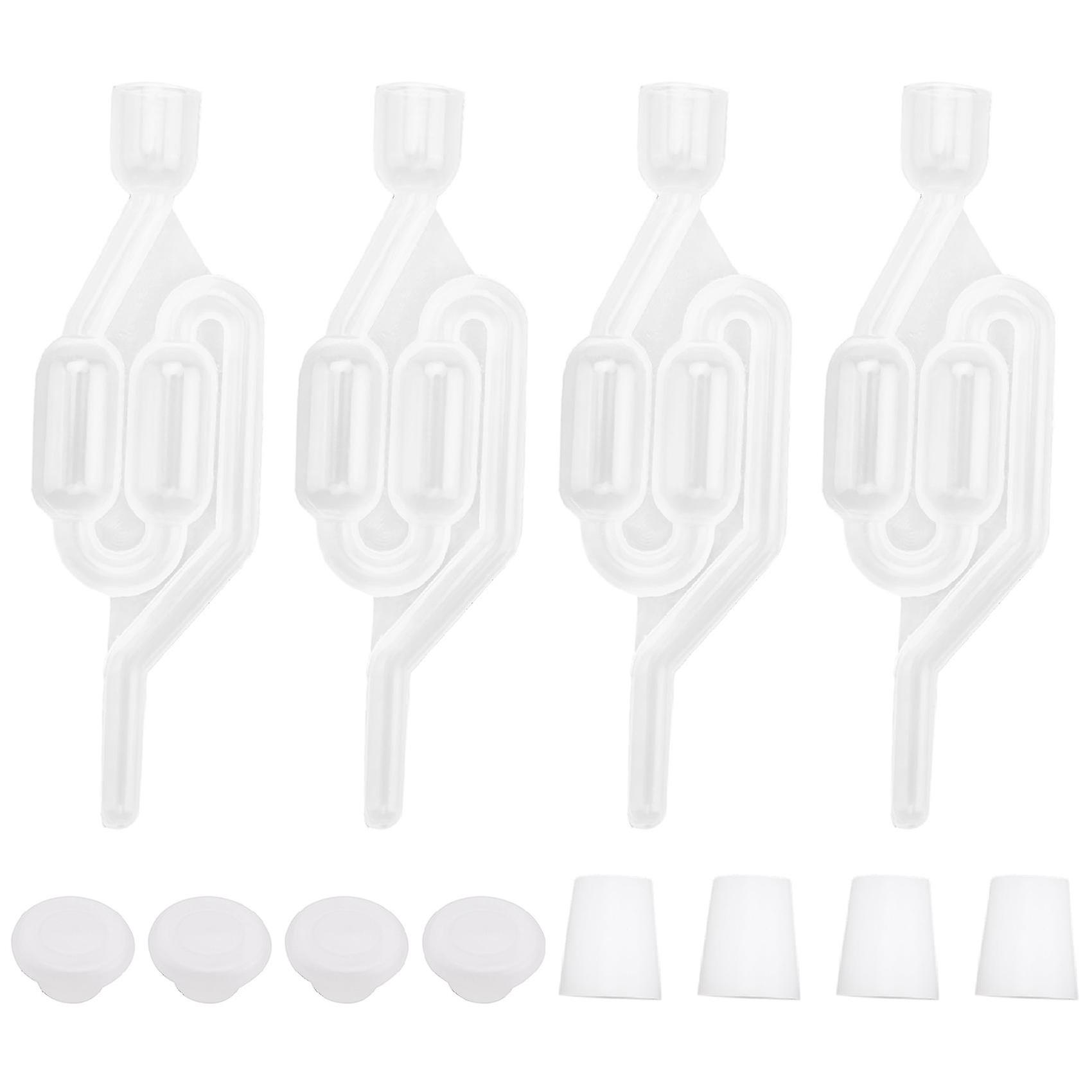 Gärungs-Luftschleuse, Brau-Luftschleuse Wein-Luftschleuse Bier-Luftschleuse mit Gummi-Luftschleusenstopfen Ai