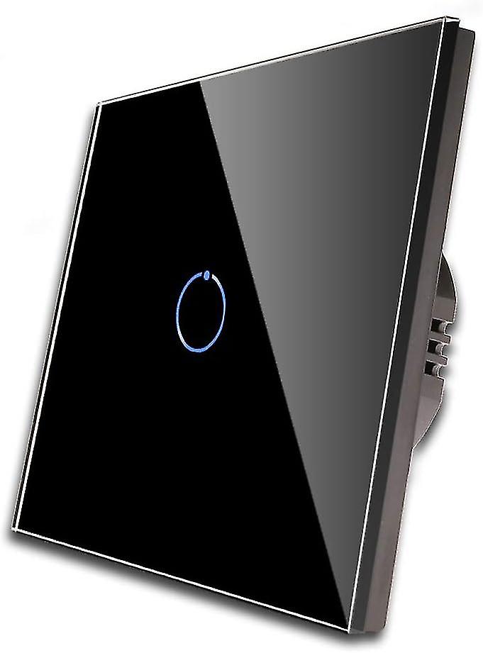 Single Dimmer Switch for LED Lights, Black Touch Light Switch,1-Way, AC 240V 700W