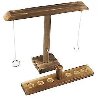 Detachable Ring Toss Games Handheld Board Games with Shot Ladder Bundle Swing Drinking Battle Square B