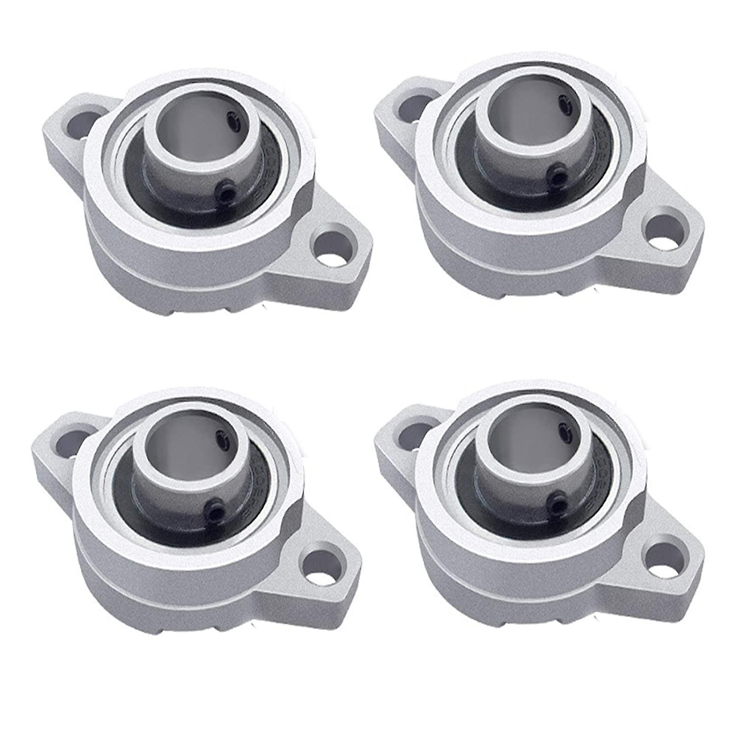 thumbnail image 1 of Juego de 4 bloques de rodamientos de bolas de aleación de zinc con brida de orificio automático Kp001 (12 mm), 1 of 4