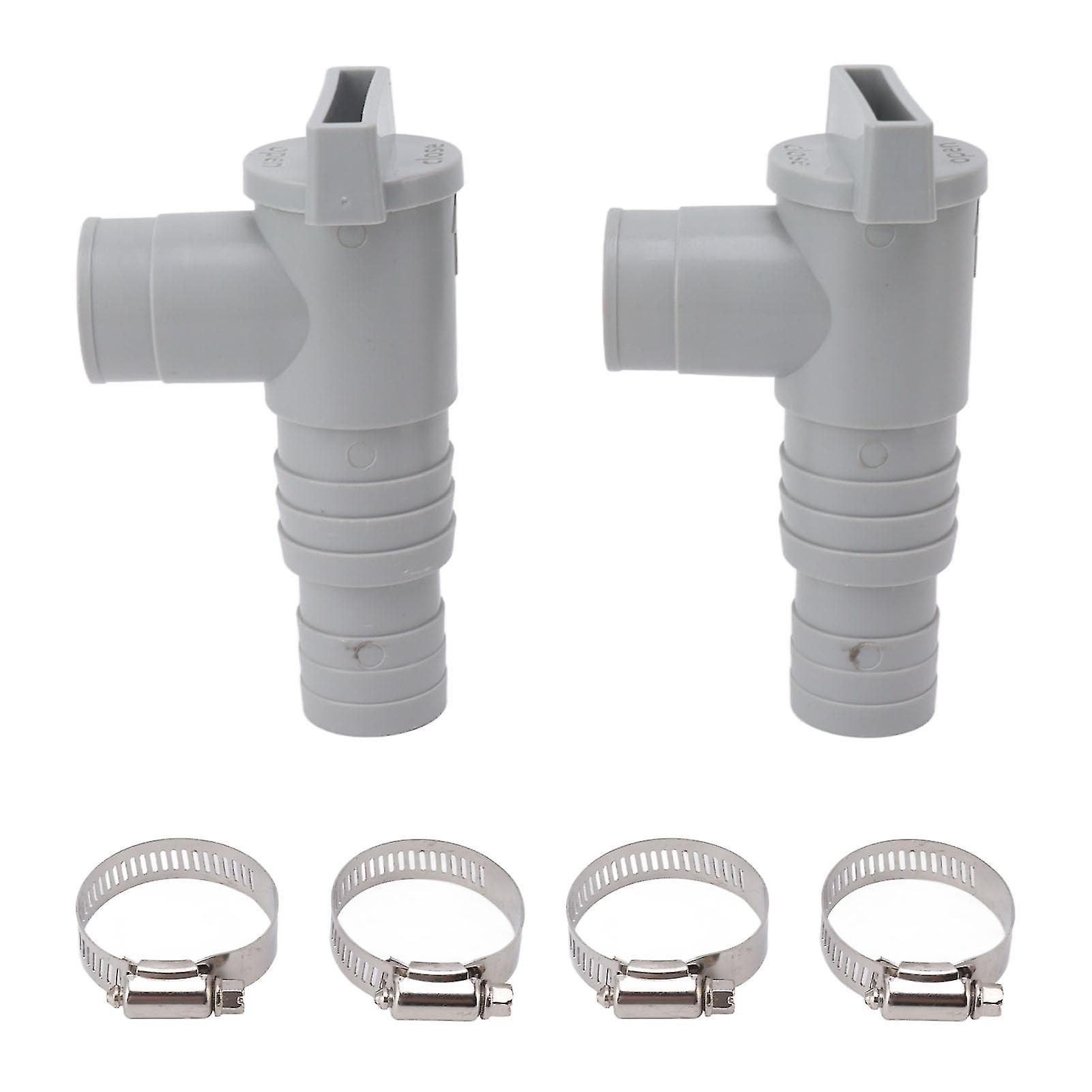 2024 Pool Shut Off Valve PVC Simple Installation Pool Plunger Valves Replacement for 32mm Hose Connected to Pool NO.9263