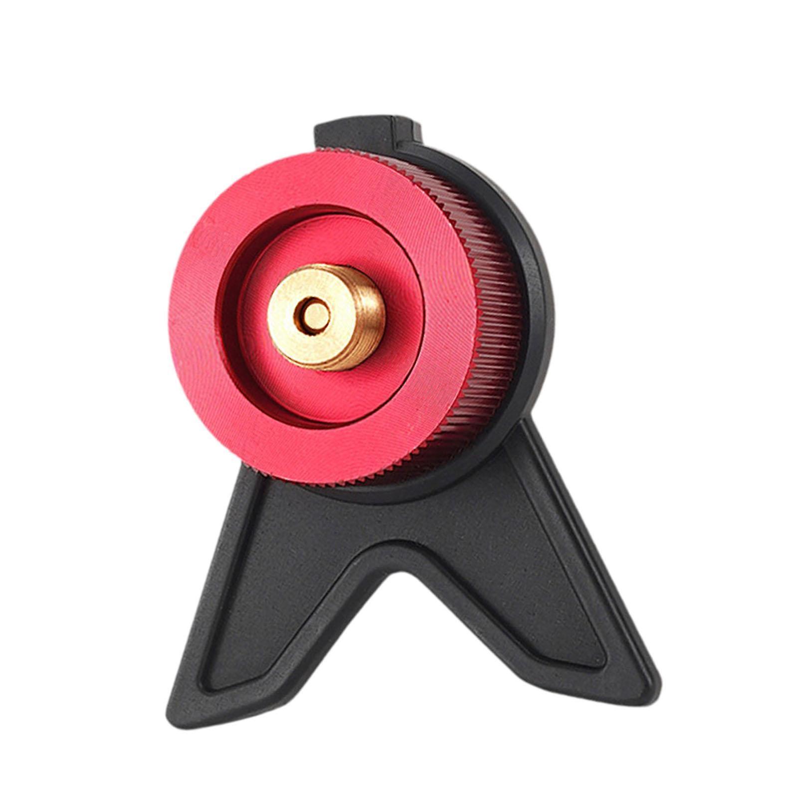 Camping Gas Stove Adapter Gas Refill Adapter for Garden Backpacking Cookware red