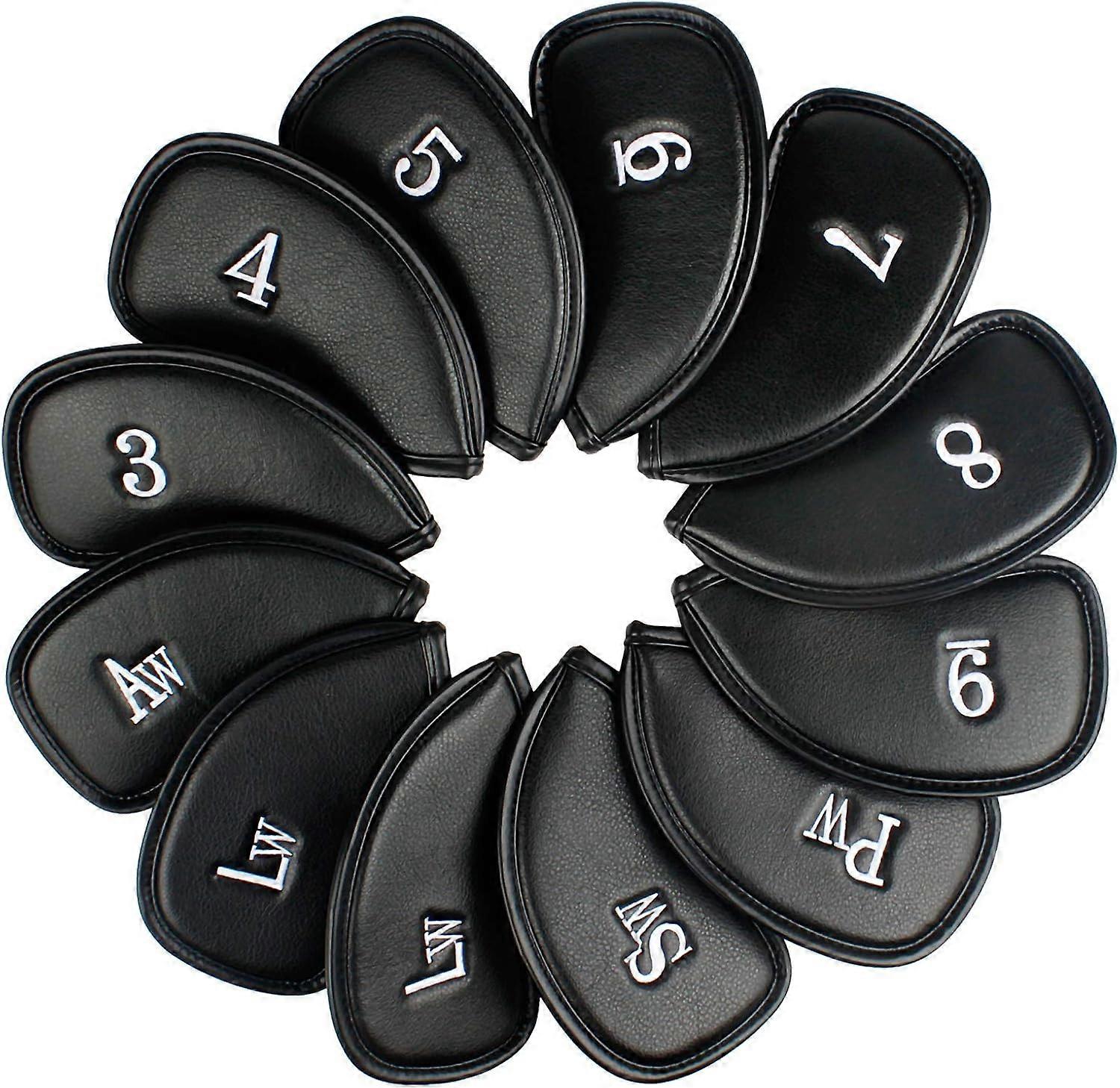 12x Synthetic Leather Golf Rod Covers MT/PU