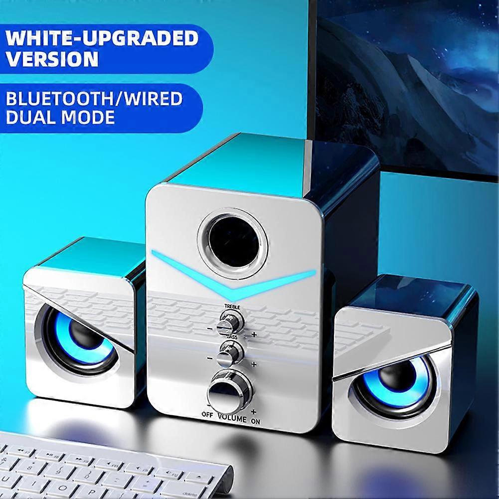 Bluetooth Compatible Wired Computer Speakers, 5.0 Desktop Bloaudio, Usb, 3.5mm, Mx, Pc Monitor, Gaming Speakers