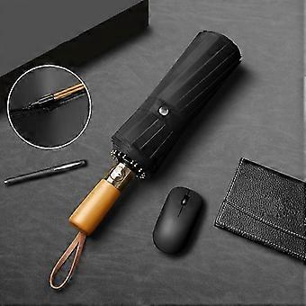 Automatic Storm-resistant Large Anti UPF50+ Umbrella Sun Rain Folding Dual-purpose Business Umbrella