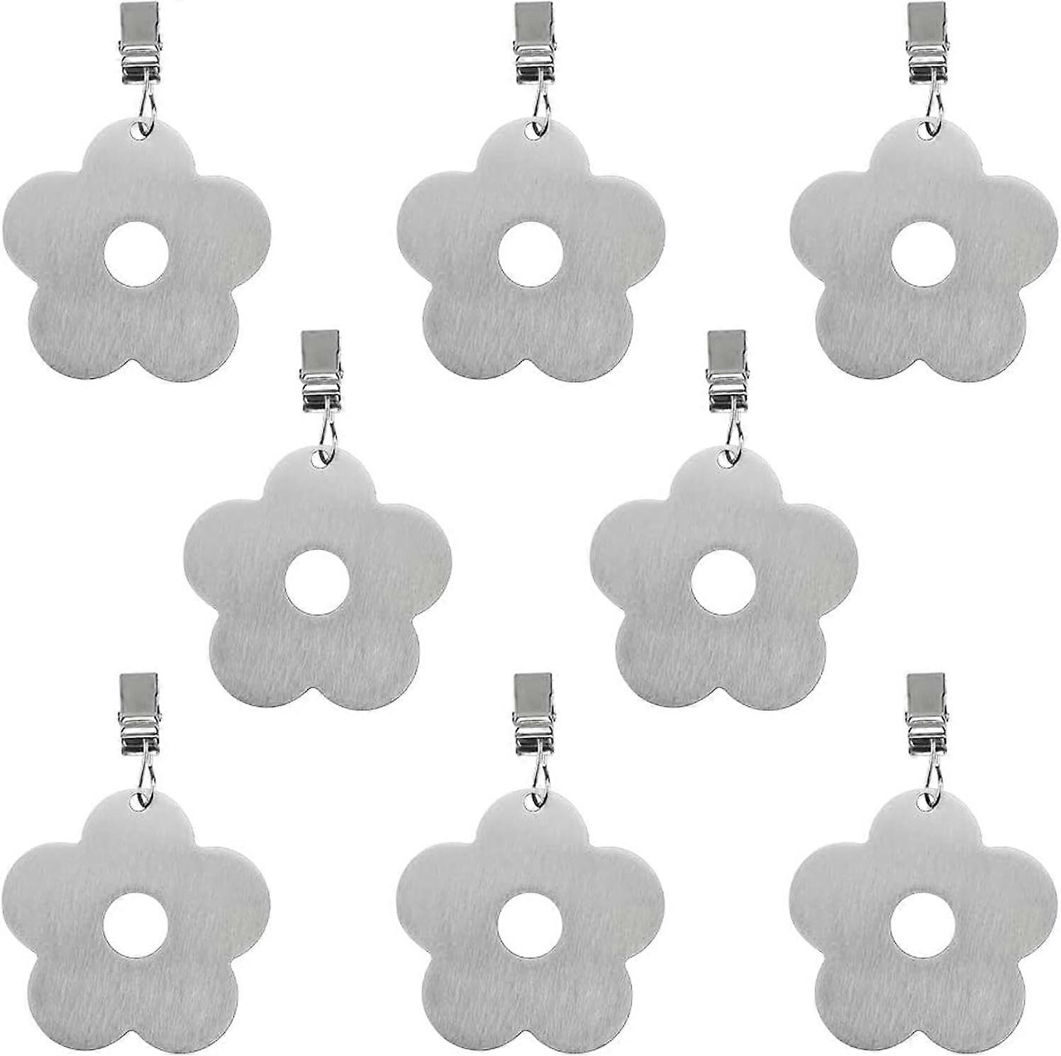 Nappe Clips Nappe Robuste Clips Fleur Argent Nappe en acier inoxydable Clips Poids 