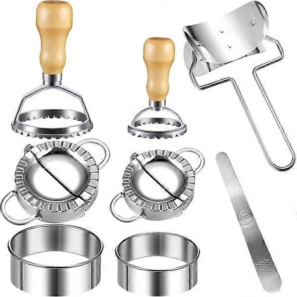 8 stk kinesisk rustfritt stål dumplings maker sett