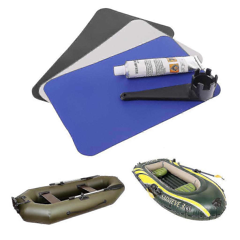 5 pièces patchs de réparation Pvc, kit adhésif Pvc Patch Patch Kit pour bateau en caoutchouc