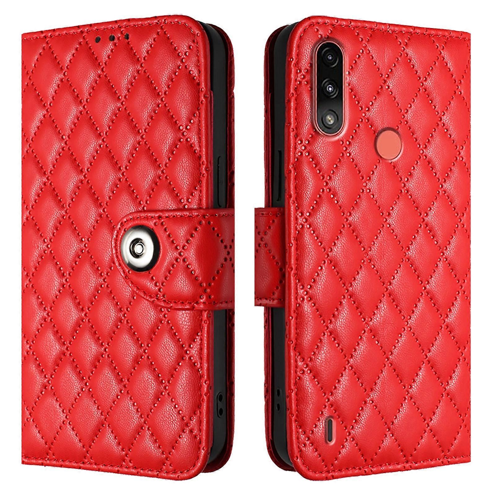 Leather Phone Case For Motorola Moto E7 Power
