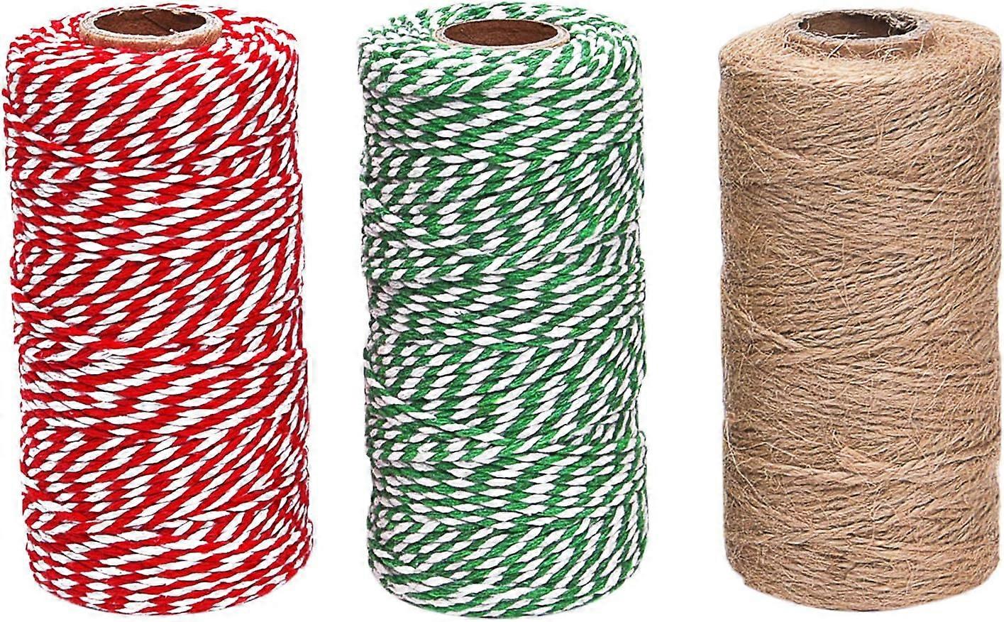 3pcs - Christmas two-color cotton rope