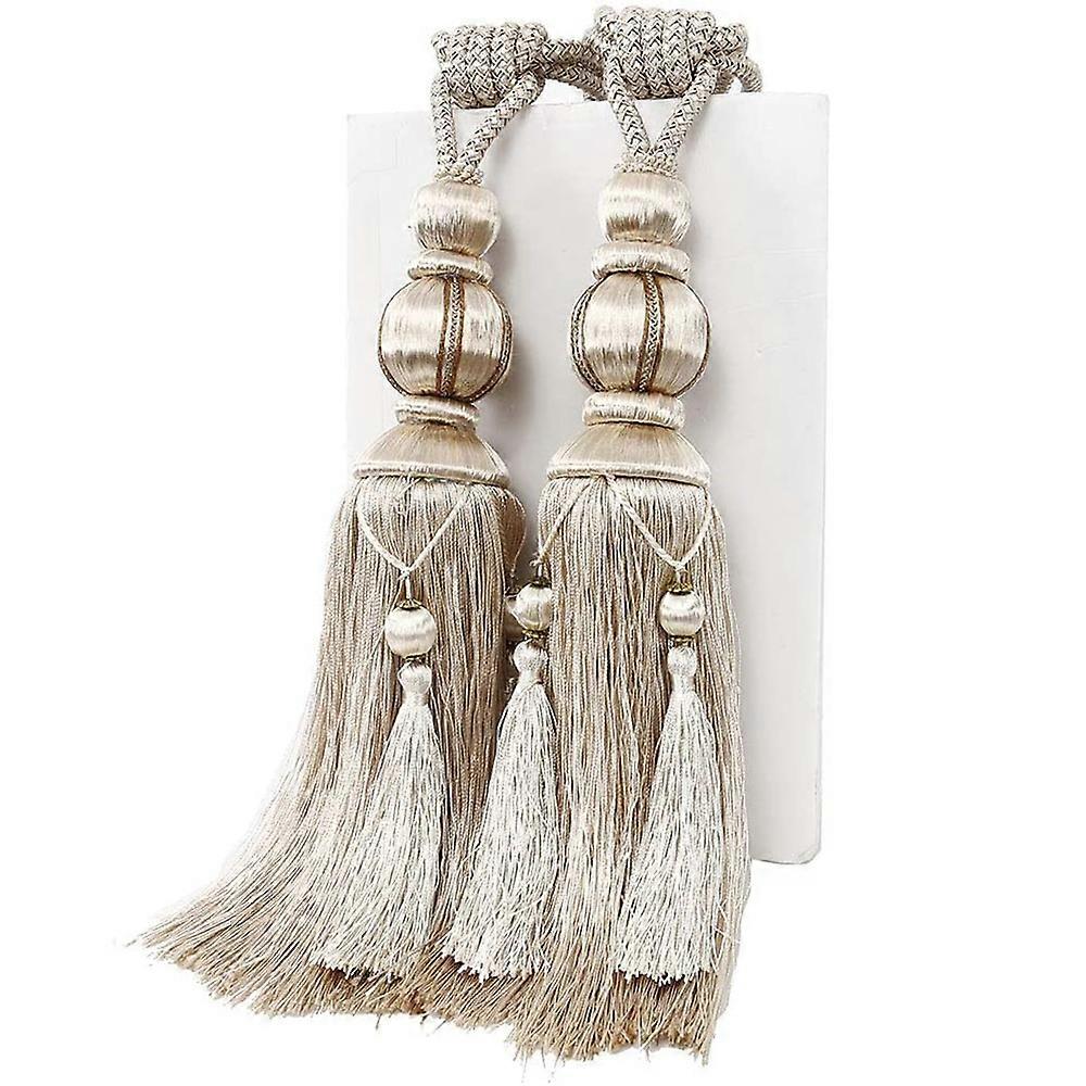 2pcs Lantern Single Hanging Ball Tassels Curtains Buckle Sling Binding Lantern Tiebacks Handcrafted Braided Buckle Drapery Curtain Holdbacks Window Tr