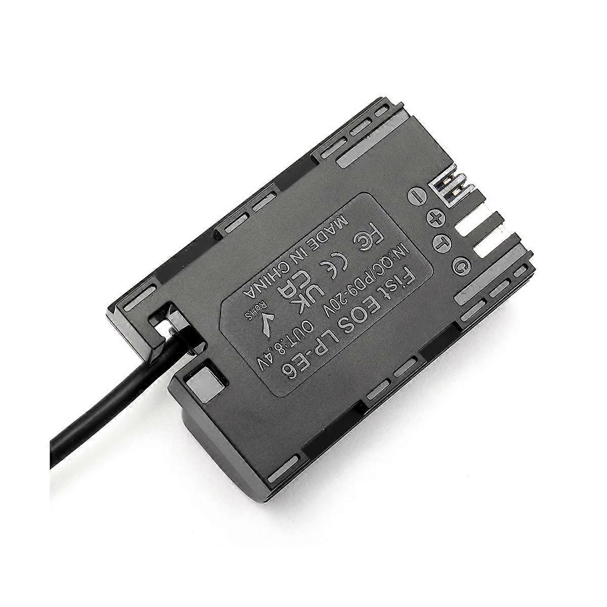 Replace LP-E6 Dummy Battery for EOS5D MarkIV/5D Markll5DS/5DSR/5D Mark Il/6D Mark Il/EOS6D/7D Mark