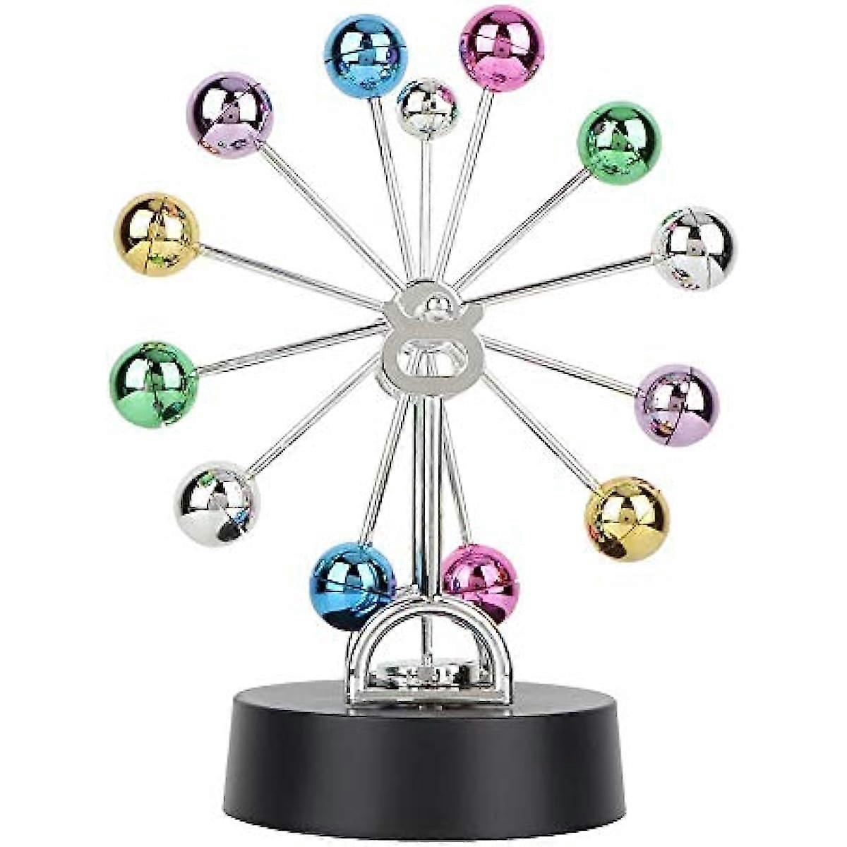 Electric Newton Pendulum Ball Physics Science Balance Ball Desktop Decoration 4 AA Batteries Powered(NOT Included)