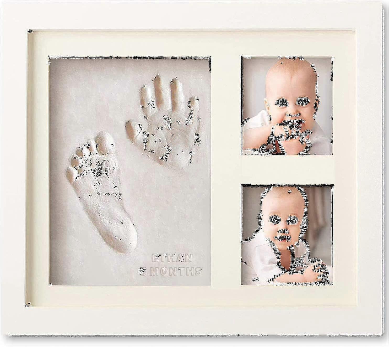 بصمة اليد الطفل وصناع البصمة كيت تذكار للبنين والبنات حديثي الولادة (، أبيض)