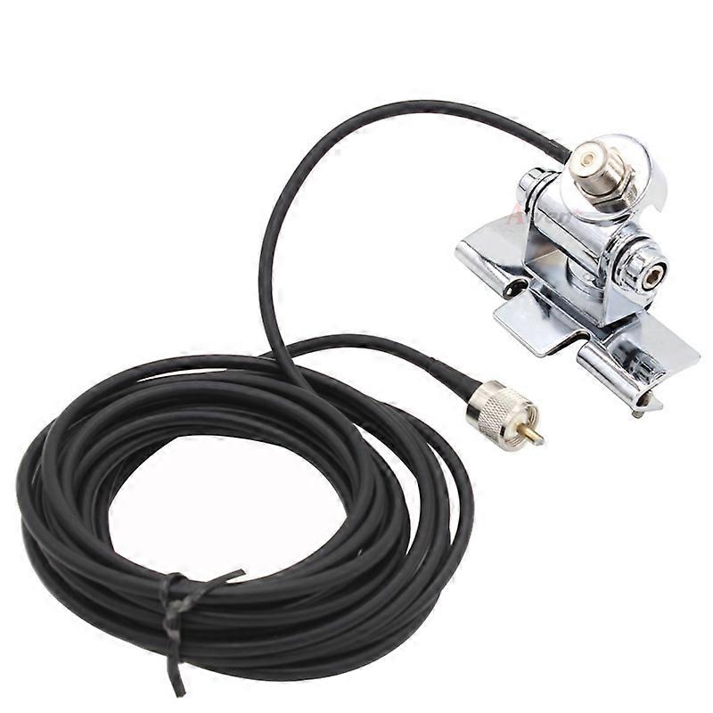 5R feeder + RB-400 Clip for mobile car radio Clip Nagoya RB-400 Car Antenna Mount Bracket 5M Feeder Cable PL259 Connector