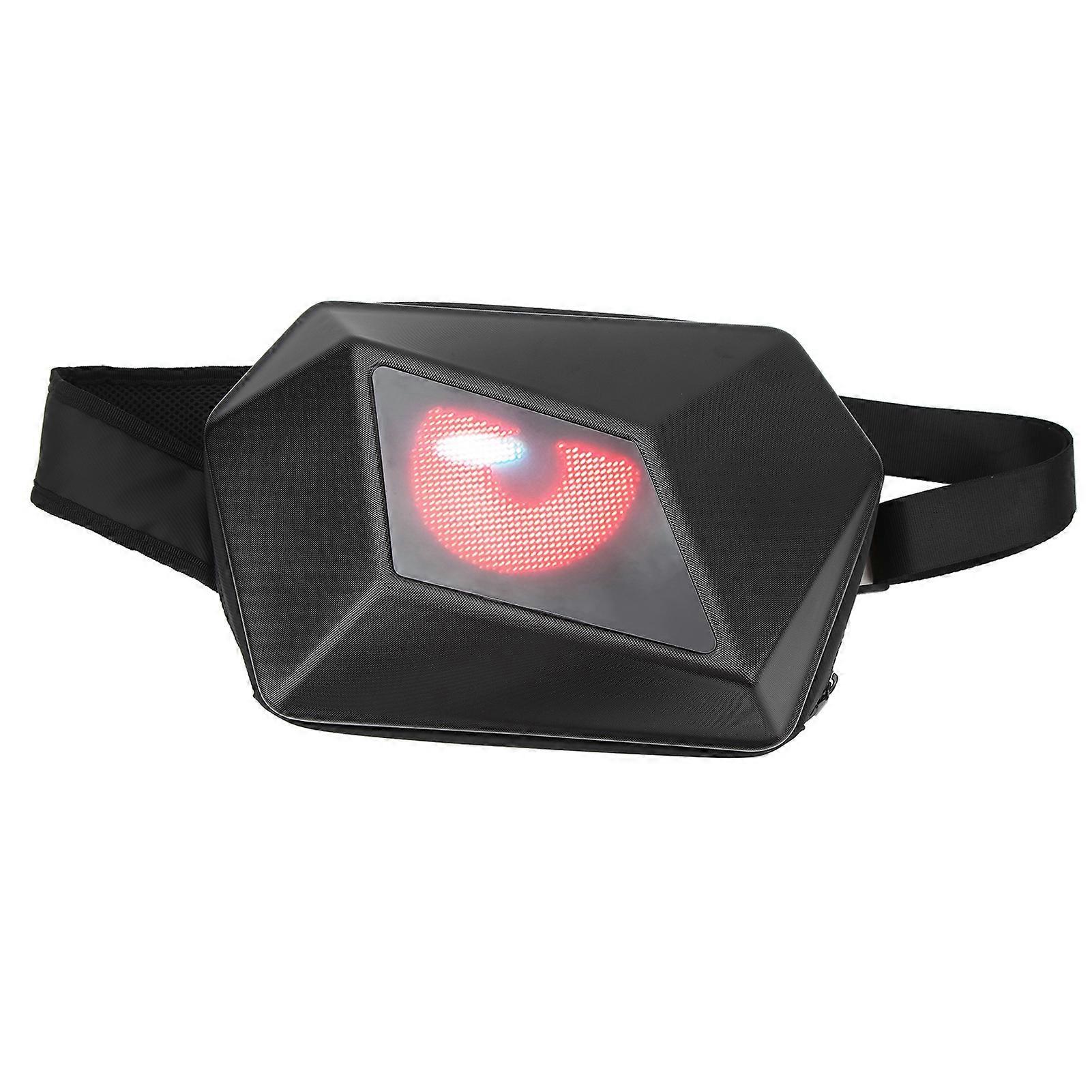 LED Display Backpack with APP Control Waterproof Adjustable Shoulder Strap USB 5V Universal Travel Bag