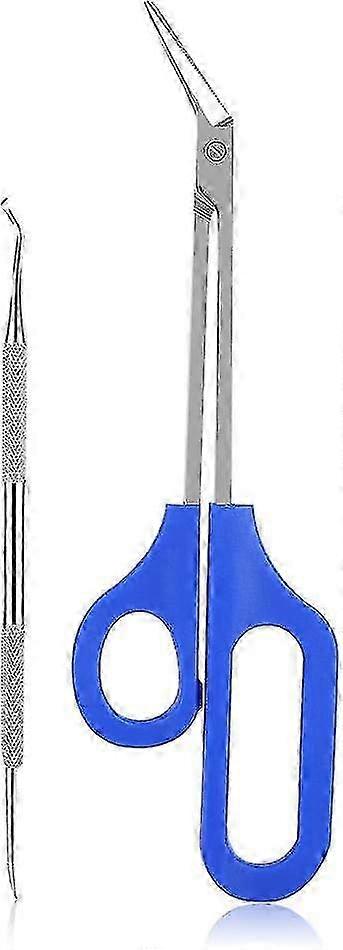 Long Handle Toenail Scissors Easy Access Handle Unique Ergonomic Toenail File - RIpj