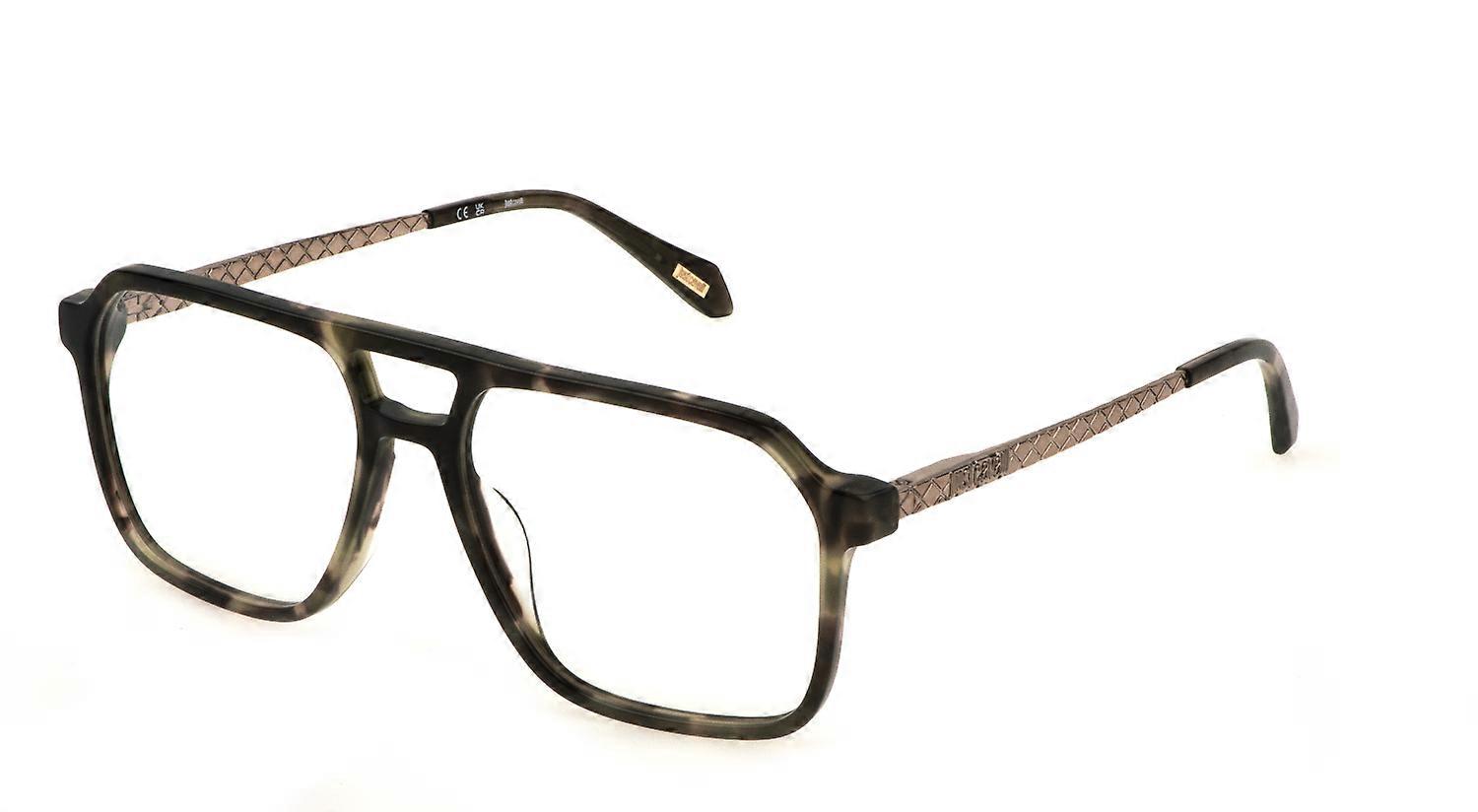 Eyewear Frames Just Cavalli VJC057 092I AVANA Green LUCIDO 57/16/145 MAN